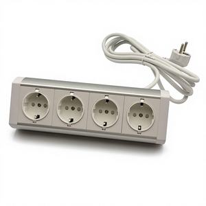 <span class=keywords><strong>Regleta</strong></span> de Enchufes de Sobremesa Multifuncional de Aleación de Aluminio con Certificación CE, con 4 Tomas de Corriente y Puertos USB para Estación de Trabajo - Product Image 2