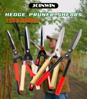 Ciseaux horticoles rétractables rétractables + manche en bois + polissage Traitement thermique
