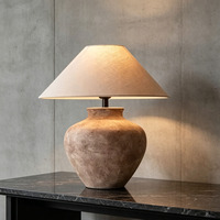 Lampe de table en céramique de style chinois moderne, rétro, pour chambre à coucher, salon, bureau, hôtel, chambre d'hôtes, chambre modèle, lampe de chevet décorative