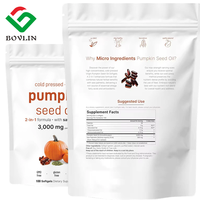 Capsules d'huile de graines de citrouille de haute qualité, capsules molles d'huile de graines de citrouille à marque privée, prix