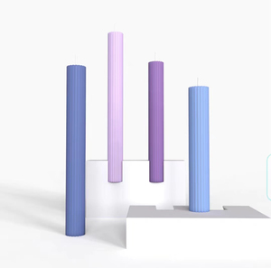 Chất lượng cao sáp đậu nành Swirl nến cho trang trí nội thất bán buôn DỪA SÁP trụ cột nến dính với Chính Tả màu xoắn thiết kế - Product Image 1