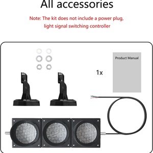 Kit de Luz de Tráfico/Stop-Go de 100 mm (4 Pulgadas), DC 12-36 V, con Certificación FCC, Enviado Directamente del Fabricante en EE. UU. - Product Image 3