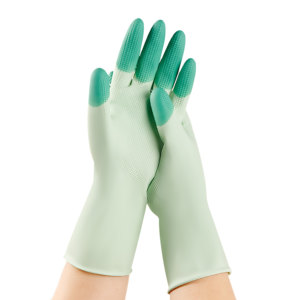 Guantes de Látex de Goma Coreanos Reutilizables de 26 cm y 40 g, Mini, Suaves, Antideslizantes, para Limpieza de Cocina, Lavavajillas, Impermeables, <span class=keywords><strong>2026</strong></span> - Product Image 2
