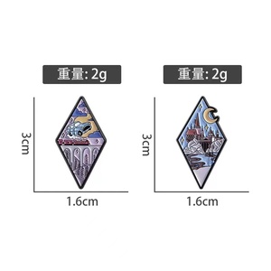 Fantasy Adventure Magic Movie Flower Theme Alfileres <span class=keywords><strong>de</strong></span> esmalte <span class=keywords><strong>de</strong></span> aleación <span class=keywords><strong>de</strong></span> zinc con niquelado negro para pedidos a granel <span class=keywords><strong>de</strong></span> aniversario <span class=keywords><strong>de</strong></span> Año Nuevo - Product Image 5