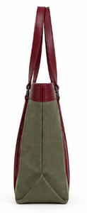 Bolsa de Mano Grande de Lona con Estampado de Algodón Estilo Inglés para Mujer, Ideal para la Playa y Compras, para Todas las Temporadas - Product Image 2