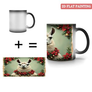 Taza Mágica Termosensible Negra Esmerilada de 11 oz, Taza de Cerámica con Diseño Navideño - Product Image 4