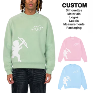 Pull en tricot personnalisé pour <span class=keywords><strong>homme</strong></span>, col rond, design décontracté, motif jacquard, pull personnalisé pour <span class=keywords><strong>homme</strong></span> - Product Image 1