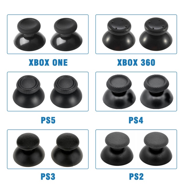 3D Analog Joystick Thumb Sticks Grip for PS2/PS3/PS4/Xbox Game Controller Thumbstick Grip Cover for PS5 Joystick