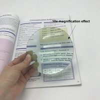 10x Clip-on Magnifier Green Glass Optical Convex Lens Round Reading Loupe