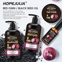 Shampo Krim Bawang Merah Label Pribadi 2-IN-1 Formula Berbasis Tumbuhan untuk Pertumbuhan Rambut Alami Anti-Ketombe Perawatan Kulit Kepala OEM/ODM