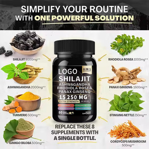 Nhiều chiết xuất thảo dược shilajit viên nang cho sức khỏe miễn dịch tự nhiên Himalaya shilajit nhựa chiết xuất viên nang - Product Image 3