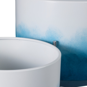 Fioriere in metallo sfumato con supporto, vasi rialzati per interni ed esterni, decorazione per la casa, soggiorno e giardino - Product Image 6