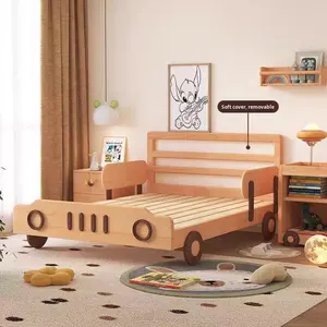 <span class=keywords><strong>Cama</strong></span> Individual Convertible <span class=keywords><strong>de</strong></span> Madera <span class=keywords><strong>de</strong></span> Estilo Nórdico Moderno y Contemporáneo, Ecológica, para Niños y Adultos, con <span class=keywords><strong>Respaldo</strong></span> Suave <span class=keywords><strong>de</strong></span> Estilo <span class=keywords><strong>de</strong></span> Dibujos Animados, <span class=keywords><strong>de</strong></span> Lujo Ligero - Product Image 3
