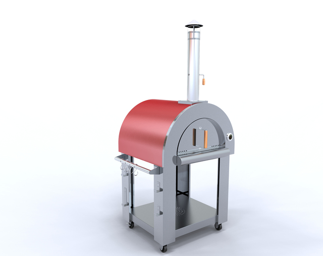 Hyxion Factory OEM Red Outdoor Gas Pizza Oven for Sale
