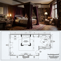 Conception personnalisée ISO pour toute la maison, luxe moderne pour résidence de luxe, design graphique pour salon, personnalisation OEM ODM