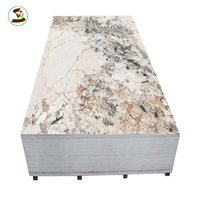 Panneaux muraux en PVC marbré 3D imprimés UV, écologiques, imperméables, à haute brillance, pour hôtel moderne, villa, 1220x2440 mm, vente en gros