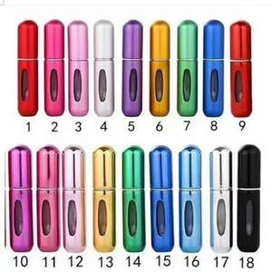 5 मिली एल्यूमीनियम रिफ्यूम बॉडी बॉडी खाली जेब यात्रा आकार धुंध स्प्रे इत्र स्प्रे स्प्रे की बोतलें व्यक्तिगत देखभाल गर्म - Product Image 2