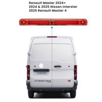 Caméra de recul pour Renault Master Nissan Interstar 2024 2025 avec 3ème feu stop, vision nocturne 1080P, étanche IP68