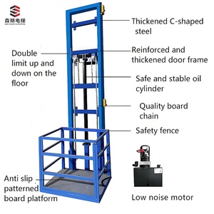 Ascenseur hydraulique de haute qualité pour entrepôt à forte charge, monte-charge, télécommande sans fil, garantie 1 an pour la réparation de la maison - Product Image 3