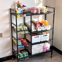 Chariot de cuisine multifonctionnel en métal à 5 niveaux pour légumes et fruits, avec roulettes, moderne et détachable