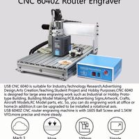 Fraiseuse Petit Fraisage CNC Routeur Machine Fabricant 6060 6040 Métal pour Aluminium Chine
