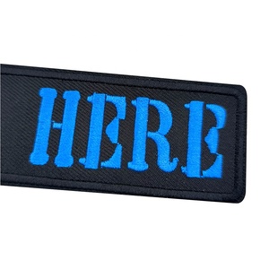 Grands patchs à coudre noirs, blancs <span class=keywords><strong>et</strong></span> bleus, étoiles brodées personnalisées, style mode, pour sacs à dos, vêtements, sacs, gilets, chemises de travail, style drapeau à paillettes - Product Image 2