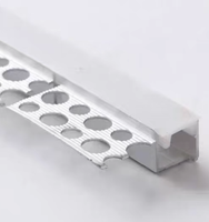 Profil LED en aluminium flexible à profil incurvé, à une seule face, 13 mm, encastré, avec couvercle en silicone, 6000