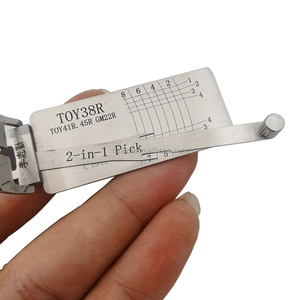 Nuevo TOY38R Lishi cerradura herramienta 2 en 1 cerradura de la puerta del coche a decodificador desbloquear herramienta ganzúas - Product Image 4