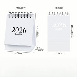 Calendario de Escritorio Personalizado al por Mayor 2025, Impresión Digital Cuadrada, Planificador Mensual, Encuadernación con Grapa, Personalizado para Oficina y Escuela - Product Image 4