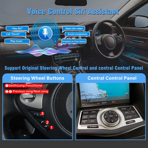 CARUPEZ <span class=keywords><strong>CarPlay</strong></span> sans fil pour Nissan GTR R35 2010-2019 Module Android Auto DCC-CP-GTR Interface multimédia portable Lecteur radio - Product Image 4