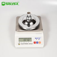 SOLVEX Set Shower Head Dinding Profesional 8 Inci Persegi Besar Bahan Stainless Steel Lapisan Chrome Penuh Tekanan Tinggi untuk Hotel