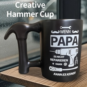 <span class=keywords><strong>Taza</strong></span> de Cerámica Estilo Martillo <span class=keywords><strong>PAPA</strong></span>, para Camping, Práctica, Regalo para el Día del Padre, Creativa, con Forma de Herramienta - Product Image 2