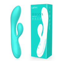 WINYI WY0610 HAVANA Rabbit Vibrator für Frauen Wasserdichter Silikon G-Punkt Klitoris-Stimulator USB-Aufladbar Erwachsenen-Sexspielzeug