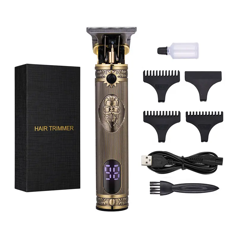 OEM Professional Cordless USB Electric Hair Cutting Machine Beard Trimmer Barber Clippers Cordless Hair Trimmer for Men