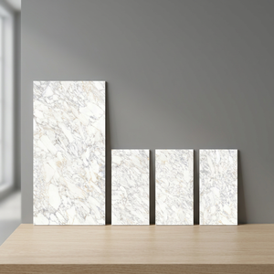 Aeroni Bianco 800x1600mm Glossy Porcelain Tiles White Marble Look Floor And <b>Wall</b> Tiles For Villas - Product Image 2
