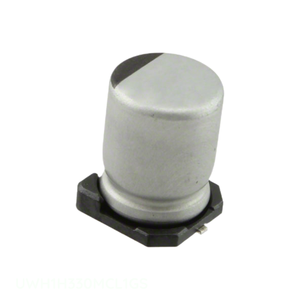 ตัวเก็บประจุ33 uF 20% 50V ตัวเก็บประจุแบบยึดติดพื้นผิวแบบ SMD 33 uF ของแท้ UWH1H330MCL1GS - Product Image 1