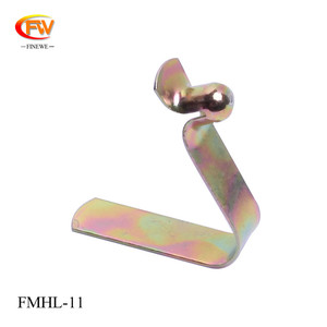 Gegalvaniseerd Platte Metalen V Vorm Lente Knop <span class=keywords><strong>Lock</strong></span> Clips Voor 16-20Mm Diameter - Product Image 4