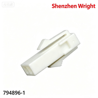 Connecteur de boîtier femelle 2 broches 4,14 mm TE 794896-1 600V en nylon PA66 blanc pour accessoires de faisceau industriel