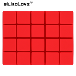 BPA miễn phí cấp thực phẩm Silicone vuông xà phòng khuôn mẫu nhiều sâu răng cho tự làm xà phòng làm dễ dàng phát hành bền - Product Image 2