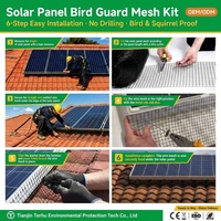 Klip Jaring Panel Surya Nilon Tahan UV, Pengikat Jaring Burung untuk Perlindungan Panel Surya dari Serangga