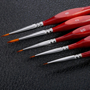 Juego de 5 Pinceles Profesionales para Pintura Acrílica, al Óleo y al Agua, con Mango Triangular de Madera, para Artistas, Venta al Por Mayor - Product Image 5