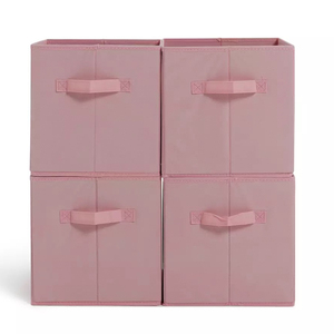 Boîte carrée de collecte de jeans en <span class=keywords><strong>toile</strong></span> boîte de rangement pour l'organisation de la maison poubelle seau boîte de rangement pliable pour enfants bébé panier de rangement en tissu - Product Image 2