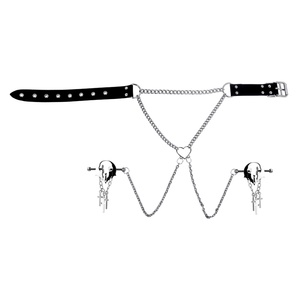 QKKQ Bat Dance Nipple <b>Clamps</b> 304 Stainless Steel <b>Clips</b> Wearable Nipple <b>Clamps</b> with Steel Chain Breast Bondage Sex Toys for Women - Product Image 5