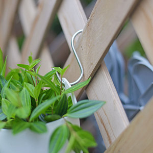 Crochet en métal pour jardin, crochet en fer pour pot de fleurs, balcon, crochet de suspension multifonctionnel, capacité de charge de 3 kg - Product Image 2