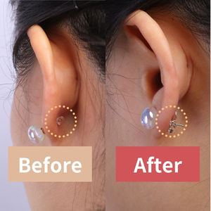 Hypoallergenic Brass <strong>Earring</strong> <strong>Backs</strong> with Ear <strong>Locking</strong> Feature 18K Gold Plated Jewelry Findings Packed in Bag - Product Image 4
