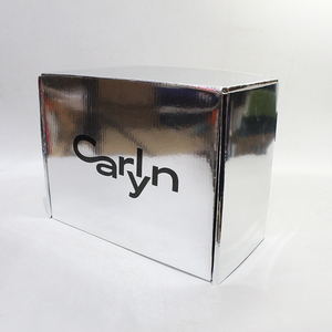 Custom logo Printed Silver Foil Laminated Corrugated Shipping Mailer Box for Fashion Designer Handbags <strong>Gifts</strong> <strong>Small</strong> Business - Product Image 1