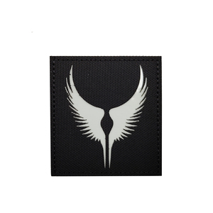 Patch d'ailes tactiques en nylon réfléchissant IR à double aile, motif <span class=keywords><strong>oiseau</strong></span> animal, à coudre sur les vestes et les épaules, DIY - Product Image 4