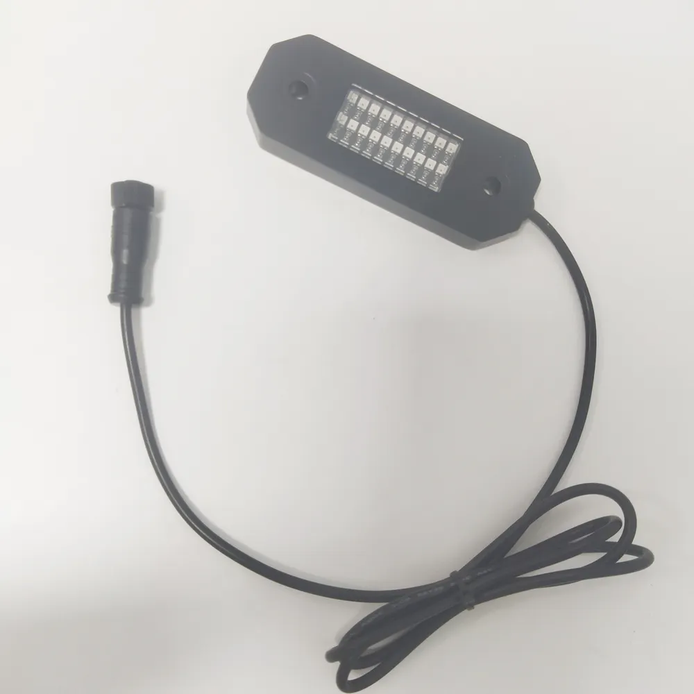 Penjualan terlaris 4pod 8 buah chip Led Rgbw lampu batu Led Off Road aplikasi Bluetooth lampu batu Rgb untuk truk Suv Atv perahu sepeda motor