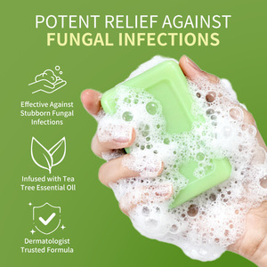 Savon artisanal à l'huile essentielle <span class=keywords><strong>d</strong></span>'arbre à thé avec base de savon pour le nettoyage du visage et du corps Combat l'acné Type de peau universel - Product Image 2