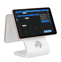 Point de vente du système de point de vente full HD 15.6 pouces, machine de caisse epos pour petites entreprises carrées